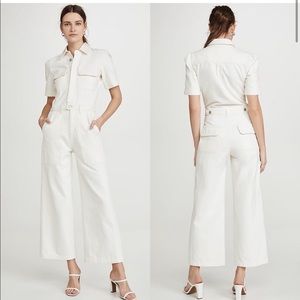 Citizens of Humanity Miki White Denim Jumpsuit